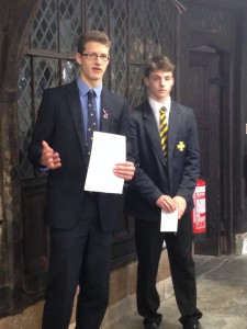 The supposed "head boy" on the left