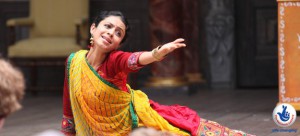 Heli in a traditional Eastern costume